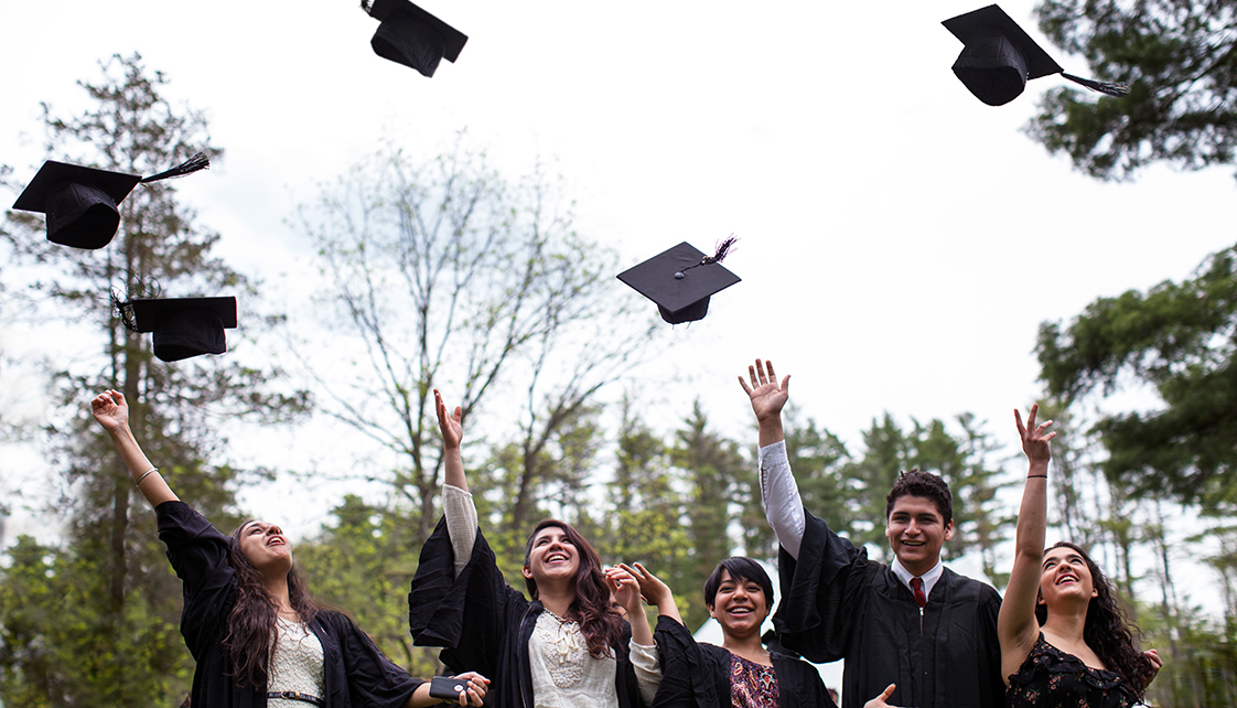 Graduates celebrating