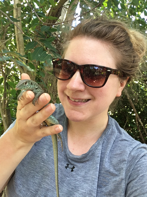 Professor Sarah Snyder in the field.