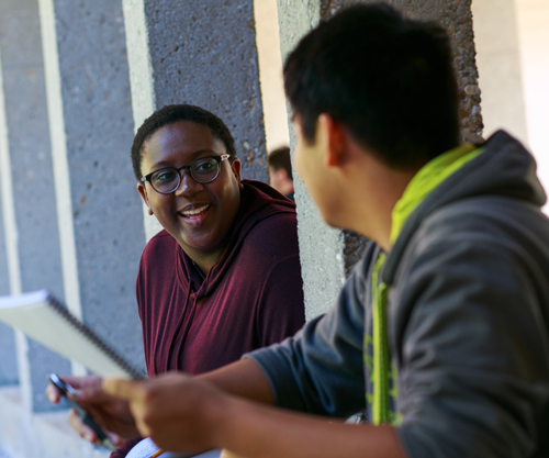 Covered walk students