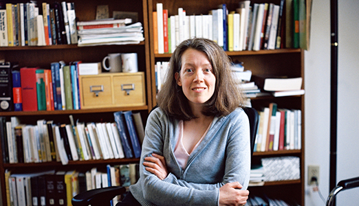 Faculty member Maryanne Tebben poses in her office.