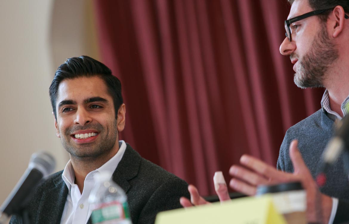 Samir at family weekend panel