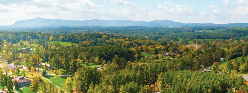 Aerial image of Simon's Rock Campus