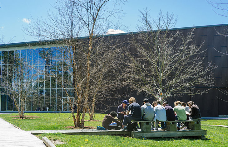 Outdoor classroom area